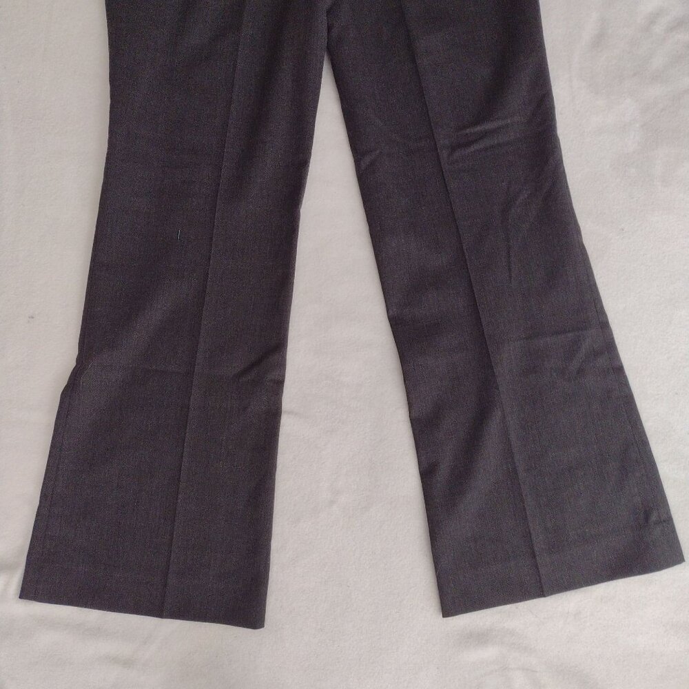 Pendleton Wool Blend Dress Pants 14 Vtg Gray Straight Leg Stretch Trousers L - Picture 9 of 10